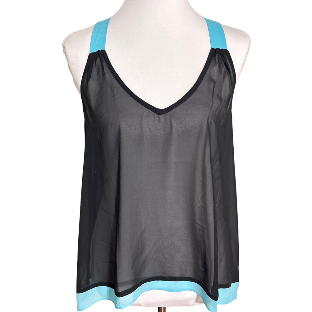 Bisou Bisou Black Aqua Camisole Sheer